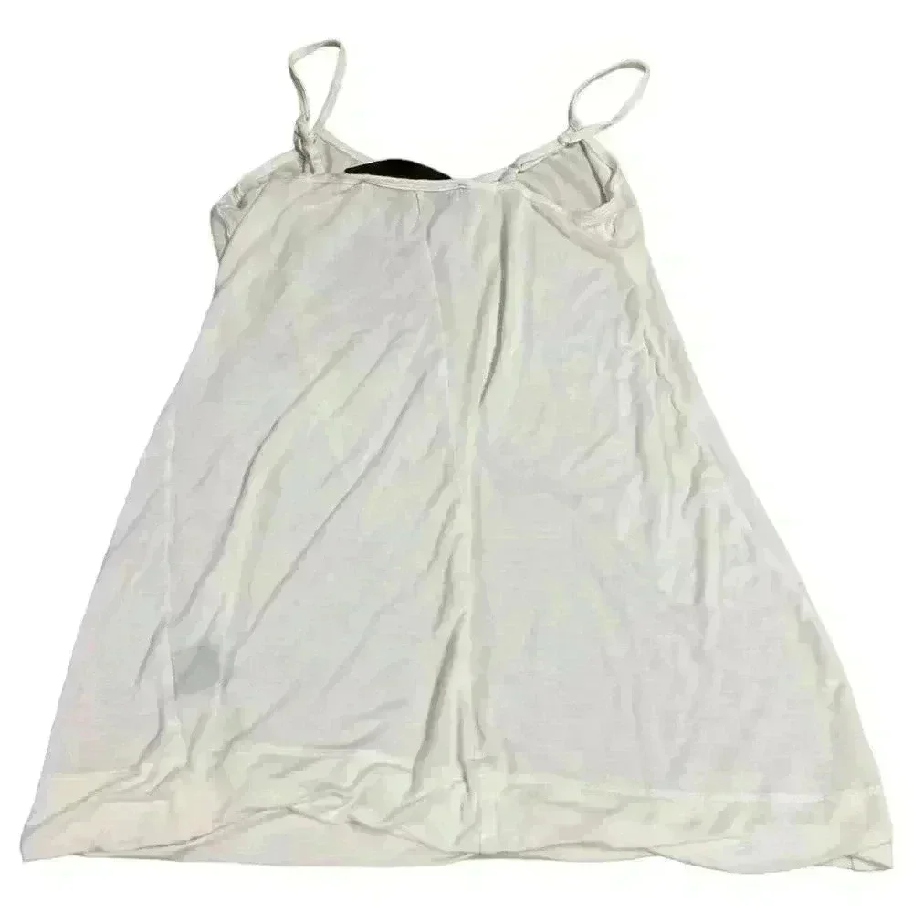 Leyendecker Women's White Basic Tank Top Camisole Size S - Picture 6 of 6